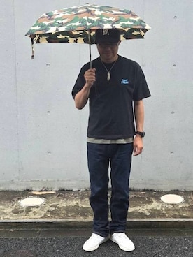 「Levi's（リーバイス）のアイテム（パンツ）」を使った、aakkii＊さん（メンズ・162cm）の夏コーディネート