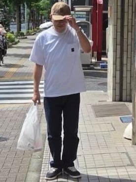 「HUF（ハフ）のアイテム」を使った、aallii＊さん（メンズ・162cm）の夏コーディネート