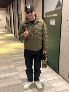 「アイテム（ハンドバッグ）」を使った、A A K K I Iさん（メンズ・172cm）の冬コーディネート