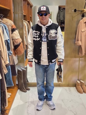 「Levi's（リーバイス）のアイテム（パンツ）」を使った、A A K K I Iさん（メンズ・172cm）の冬コーディネート