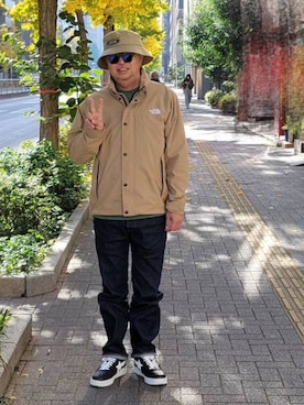 「アイテム（ナイロンジャケット）」を使った、A A K K I Iさん（メンズ・172cm）の冬コーディネート