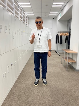 「GAP（ギャップ）のアイテム」を使った、ラーメンライスさん（メンズ・172cm）の夏コーディネート