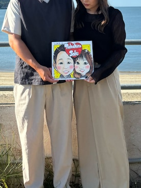 「UNITED ARROWS（ユナイテッドアローズ）のアイテム（スラックス）」を使った、おさきさん（レディース・153cm）の冬コーディネート