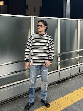 「schott（ショット）のアイテム（トップス）」を使った、sgrさん（メンズ・165cm）の春コーディネート