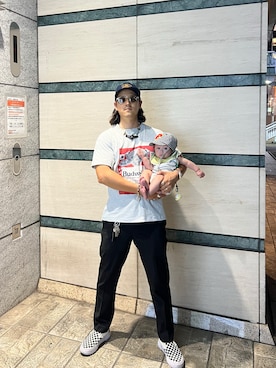 「VANS（バンズ）の【VANS】Slip-On Reissue 98（スリッポン）」を使った、sgrさん（メンズ・165cm）の夏コーディネート