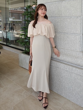 「アイテム（ワンピース）」を使った、yuuさん（レディース・168cm）の夏コーディネート