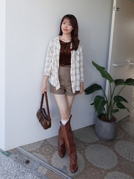 「NEUNA（ヌナ）のアイテム」を使った、yuuさん（レディース・168cm）の秋コーディネート