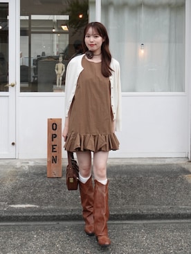 「ap retro（アプレトロ）のアイテム」を使った、yuuさん（レディース・168cm）の秋コーディネート