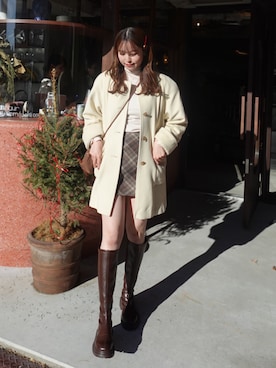 「ammy.（エイミードット）のアイテム」を使った、yuuさん（レディース・168cm）の冬コーディネート