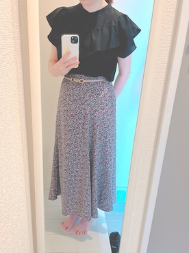 「RAY CASSIN（レイカズン）のアイテム」を使った、lsskaさん（骨格ストレート・レディース・157cm）の夏コーディネート