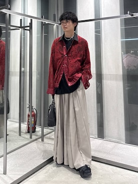 「HARE（ハレ）のアイテム（バッグ）」を使った、柊平さん（メンズ・173cm）の夏コーディネート