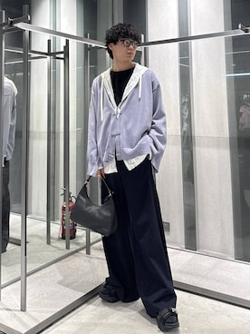 「HARE（ハレ）のアイテム（バッグ）」を使った、柊平さん（メンズ・173cm）の夏コーディネート