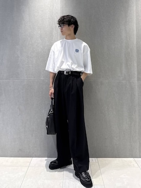 「HARE（ハレ）のアイテム（バッグ）」を使った、柊平さん（メンズ・173cm）の夏コーディネート