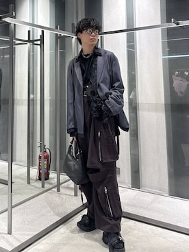 「HARE（ハレ）のアイテム（ジャケット/アウター）」を使った、柊平さん（メンズ・173cm）の夏コーディネート