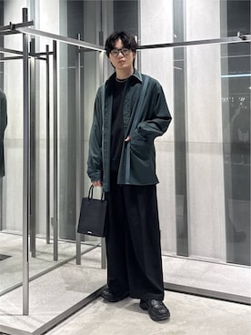 「HARE（ハレ）のアイテム（パンツ）」を使った、柊平さん（メンズ・173cm）の夏コーディネート