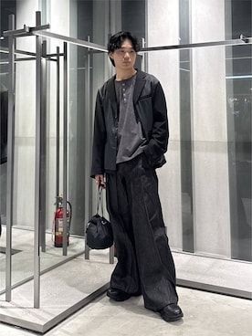 「HARE（ハレ）のアイテム（パンツ）」を使った、柊平さん（メンズ・173cm）の夏コーディネート