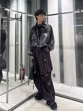 「HARE（ハレ）のアイテム（ジャケット/アウター）」を使った、柊平さん（メンズ・173cm）の夏コーディネート