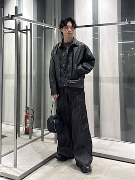 「HARE（ハレ）のアイテム（パンツ）」を使った、柊平さん（メンズ・173cm）の夏コーディネート