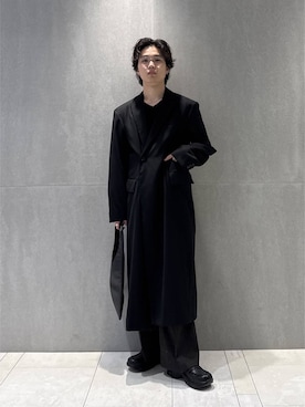 「HARE（ハレ）のアイテム（スラックス）」を使った、柊平さん（メンズ・173cm）の秋コーディネート