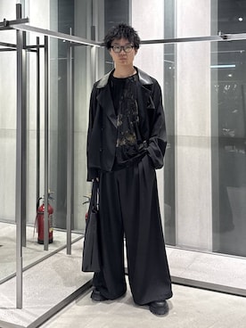 「HARE（ハレ）のアイテム（ブルゾン）」を使った、柊平さん（メンズ・173cm）の春コーディネート