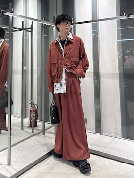 「HARE（ハレ）のアイテム（バッグ）」を使った、柊平さん（メンズ・173cm）の夏コーディネート