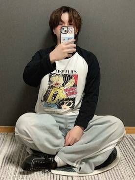 「SITRY（シトリー）のアイテム」を使った、TAKUMAさん（メンズ・172cm）の春コーディネート