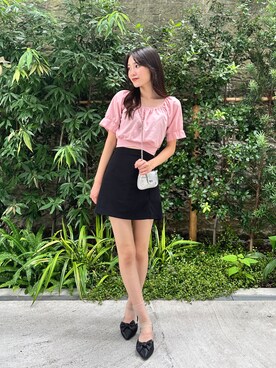 「Silly（シリー）のアイテム（トップス）」を使った、Sillyさん（レディース・158cm）の夏コーディネート