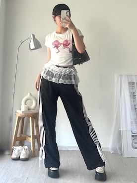 「Silly（シリー）のアイテム（バッグ）」を使った、Sillyさん（レディース・158cm）の夏コーディネート