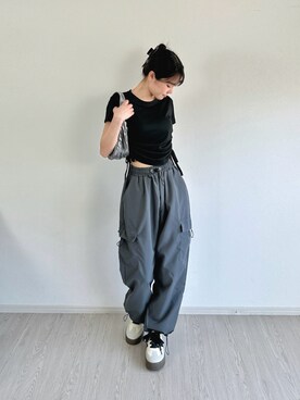 「Silly（シリー）のアイテム（パンツ）」を使った、Sillyさん（レディース・158cm）の夏コーディネート