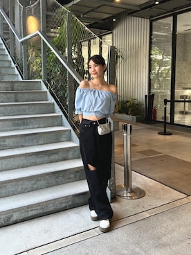 「Silly（シリー）のアイテム（バッグ）」を使った、Sillyさん（レディース・158cm）の夏コーディネート