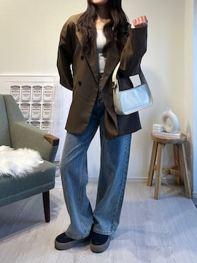 「Silly（シリー）のアイテム（バッグ）」を使った、Sillyさん（レディース・158cm）の春コーディネート