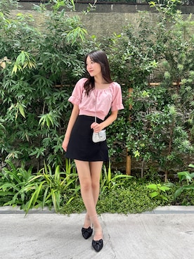 「Silly（シリー）のアイテム（バッグ）」を使った、Sillyさん（レディース・158cm）の夏コーディネート