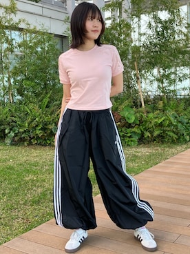 「トラックパンツ」｜OAさん（レディース・163cm）の春コーディネート