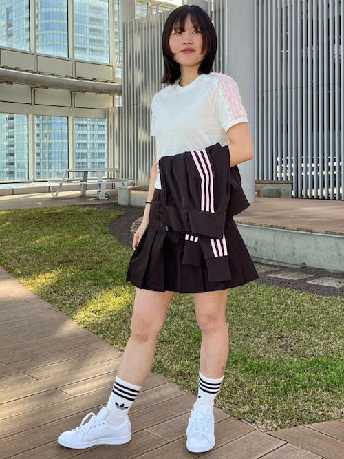 ツイル プリーツ スカート / アディダスオリジナルス adidas Originals