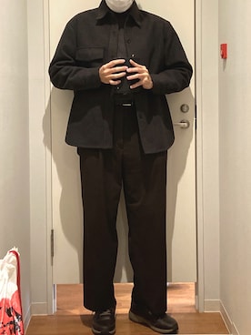 「アイテム（その他アウター、ブラウン系）」を使った、木下さん（メンズ・177cm）の秋コーディネート