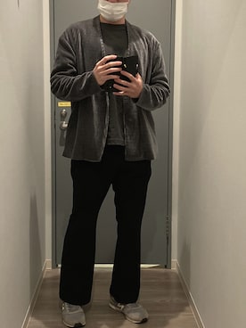 カーディガン ボレロ グレー系 を使った 大学生 のメンズ人気ファッションコーディネート Wear