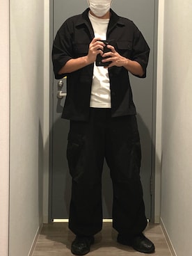 「NEW BALANCE（ニューバランス）のNew Balance ニューバランス MX608SK5(4E) BLACK(K5)（スニーカー、ブラック系）」を使った、木下さん（メンズ・177cm）の秋コーディネート