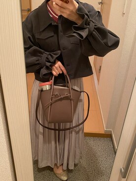 「axes femme（アクシーズファム）のアイテム（ブルゾン）」を使った、ゆりゆりさん（レディース・153cm）の秋コーディネート