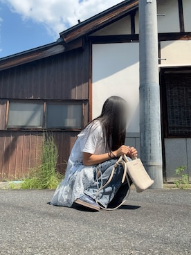 「Honeys（ハニーズ）のアイテム（Tシャツ/カットソー）」を使った、Yuzukiさん（レディース・165cm）の夏コーディネート