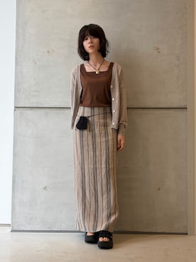 永山新菜 ninさん(レディース・155cm)の夏コーディネート