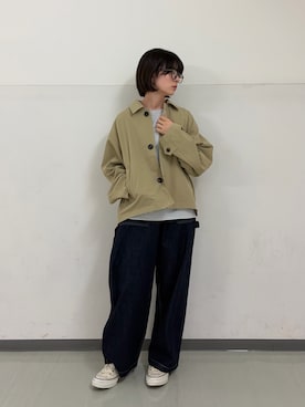 永山新菜  ninさん（レディース・155cm）の秋コーディネート