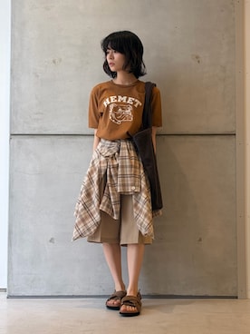 永山新菜  ninさん（レディース・155cm）の夏コーディネート