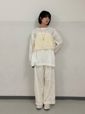 「URBAN RESEARCH DOORS(アーバンリサーチドアーズ)のアイテム(ネックレス)」を使った、永山新菜 ninさん(レディース・155cm)の秋コーディネート