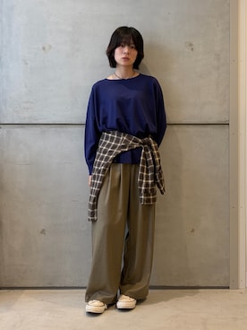 永山新菜 ninさん(レディース・155cm)の秋コーディネート