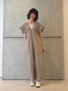「URBAN RESEARCH Sonny Label（アーバンリサーチサニーレーベル）のアイテム」を使った、永山新菜  ninさん（レディース・155cm）の夏コーディネート