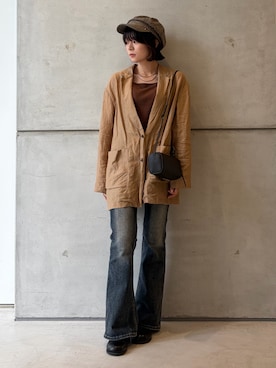 永山新菜 ninさん(レディース・155cm)の秋コーディネート