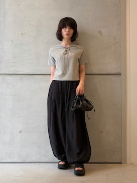 「KBF（ケイビーエフ）のアイテム」を使った、永山新菜  ninさん（レディース・155cm）の夏コーディネート