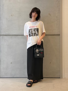 「URBAN RESEARCH Sonny Label（アーバンリサーチサニーレーベル）のアイテム」を使った、永山新菜  ninさん（レディース・155cm）の夏コーディネート