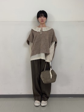 永山新菜  ninさん（レディース・155cm）の秋コーディネート