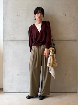 永山新菜 ninさん(レディース・155cm)の秋コーディネート